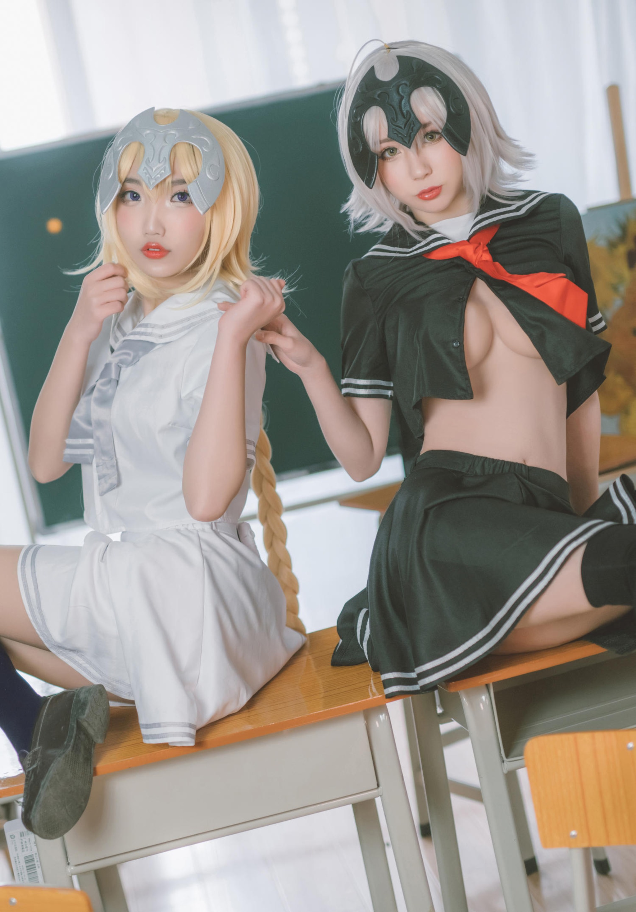 图片[1]-西园寺南歌 –  NO.054 黑白贞德 JK制服 [24P]-XikXak
